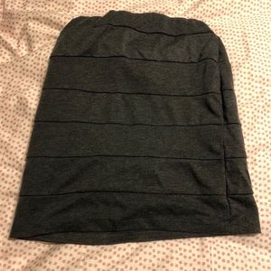 Gray mini skirt small